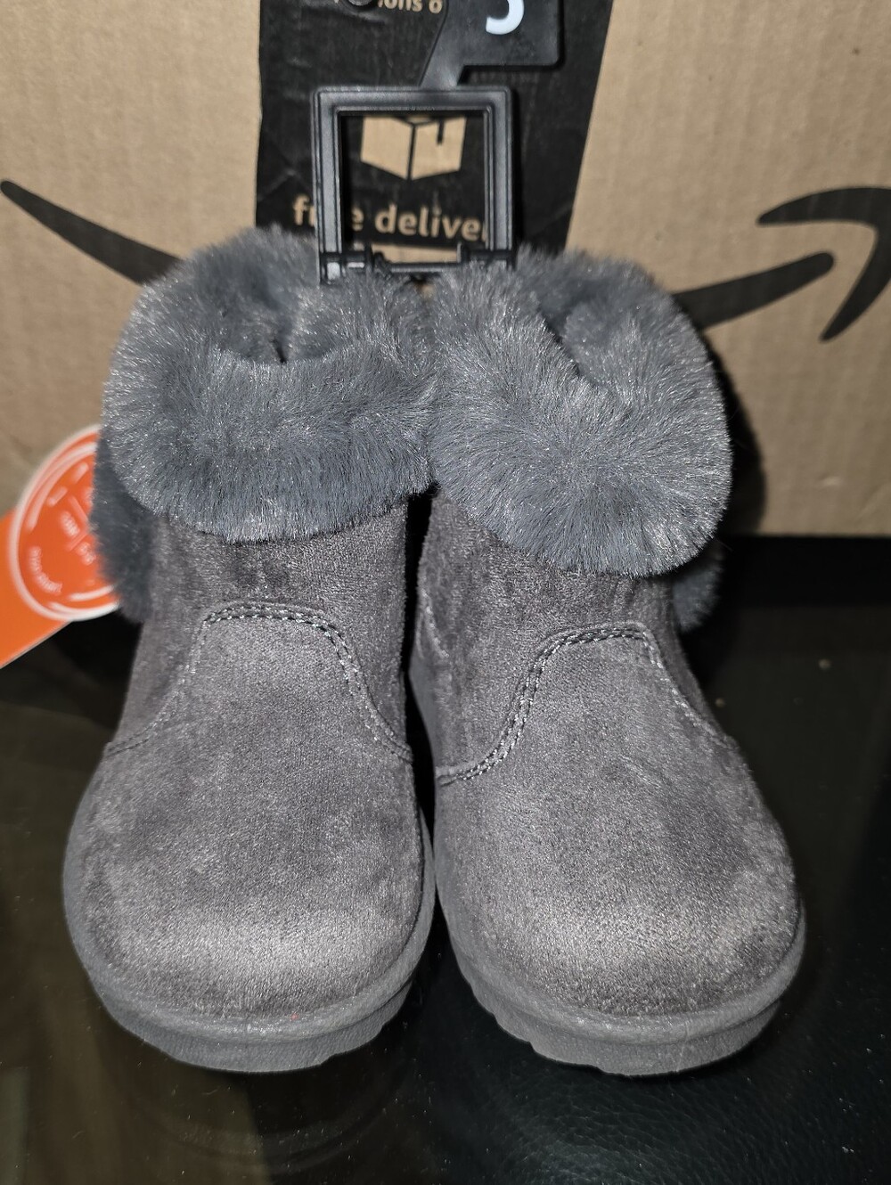 Wonder Nation Baby Girl Faux Shearling Boot - Size 3